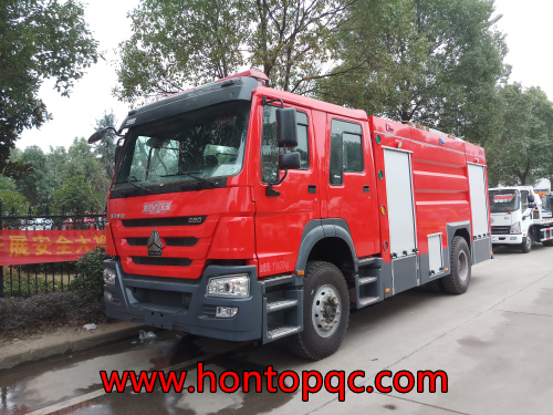 广西凤山消防大队迎来新战友—豪沃8吨泡沫消防车